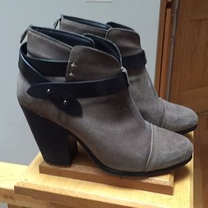 Rag and Bone Harrow Cap-Toe High - Heel Booties.